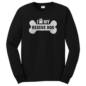 ADOPT DOG ANIMAL LOVER Long Sleeve T-Shirt