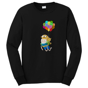 ADVENTURE TIME FINN AND JAKE WITH BALOON Long Sleeve T-Shirt ADVENTURE TIME FINN AND JAKE WITH BALOON Long Sleeve T-Shirt