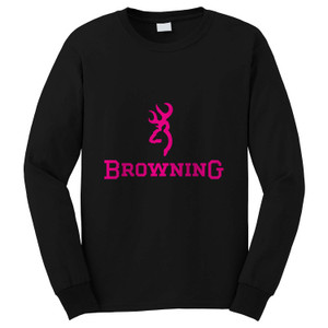 BROWNING PINK Long Sleeve T-Shirt BROWNING PINK Long Sleeve T-Shirt