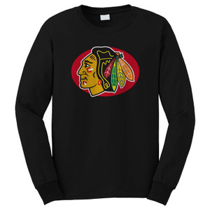 CHICAGO BLACKHAWKS CHICAGO BLACKHAWKS 1 Long Sleeve T-Shirt CHICAGO BLACKHAWKS CHICAGO BLACKHAWKS 1 Long Sleeve T-Shirt
