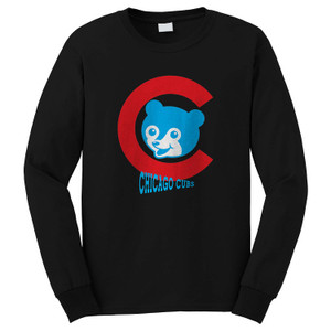 CHICAGO CUBS CUBBIES LOGO Long Sleeve T-Shirt