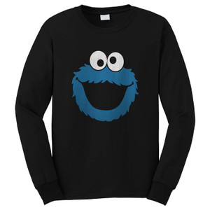COOKIE MONSTER FACE Long Sleeve T-Shirt COOKIE MONSTER FACE Long Sleeve T-Shirt