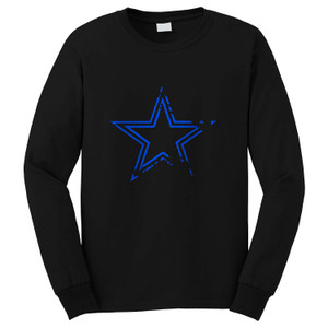DALLAS COWBOY BLUE LOGO Long Sleeve T-Shirt DALLAS COWBOY BLUE LOGO Long Sleeve T-Shirt