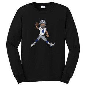 DALLAS COWBOYS DAK PRESCOTT Long Sleeve T-Shirt DALLAS COWBOYS DAK PRESCOTT Long Sleeve T-Shirt