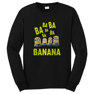 DESPICABLE ME MINION BA BA BA BANANA Long Sleeve T-Shirt DESPICABLE ME MINION BA BA BA BANANA Long Sleeve T-Shirt