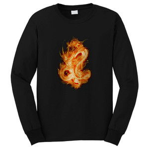 DRAGON EMBROIDERY Long Sleeve T-Shirt