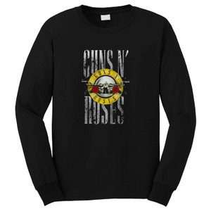 GUN AND ROSES BULLET LOGO Long Sleeve T-Shirt