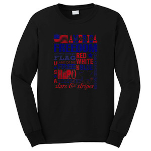 HOME OF THE FREE BECAUSE OF THE BRAVE PATRIOTIC SOLDIER Long Sleeve T-Shirt