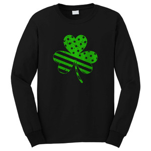 IRISH AMERICAN FLAG Long Sleeve T-Shirt IRISH AMERICAN FLAG Long Sleeve T-Shirt