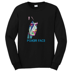 LADY GAGA POKER FACE Long Sleeve T-Shirt