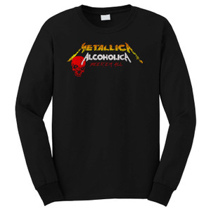 METALLICA ALCOHOLICA Long Sleeve T-Shirt METALLICA ALCOHOLICA Long Sleeve T-Shirt