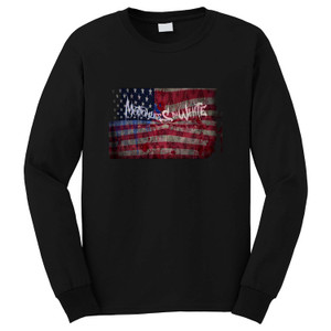 MOTIONLESS IN USA FLAG Long Sleeve T-Shirt MOTIONLESS IN USA FLAG Long Sleeve T-Shirt