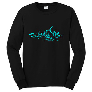 SALT LIFE BLACK Long Sleeve T-Shirt SALT LIFE BLACK Long Sleeve T-Shirt