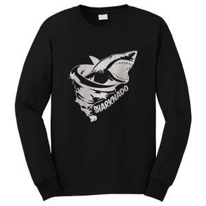 SHARKNADO SYFY CLASSIC FUNNY BLACK Long Sleeve T-Shirt SHARKNADO SYFY CLASSIC FUNNY BLACK Long Sleeve T-Shirt