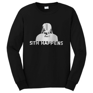 SHIT HAPPENS DARK STAR WARS Long Sleeve T-Shirt SHIT HAPPENS DARK STAR WARS Long Sleeve T-Shirt