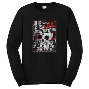 SOCIAL DISTORTION SKELLY SKULL BAND Long Sleeve T-Shirt SOCIAL DISTORTION SKELLY SKULL BAND Long Sleeve T-Shirt