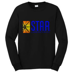 STAR LABORATORIES LOGO THE FLASH Long Sleeve T-Shirt STAR LABORATORIES LOGO THE FLASH Long Sleeve T-Shirt
