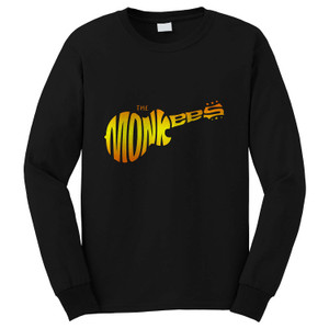 THE MONKEES LOGO GUITAR Long Sleeve T-Shirt THE MONKEES LOGO GUITAR Long Sleeve T-Shirt
