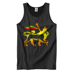 AFRICA RASTA Strong Lion Rastafarian Reggae Men's Tank Top