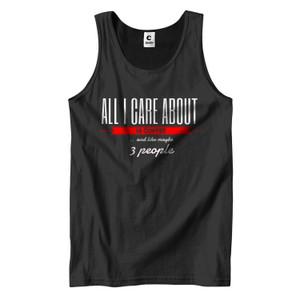 ALL I CARE ABOUT IS COFFE Men's Tank Top