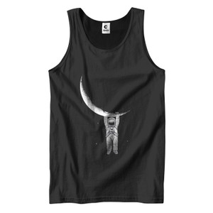 ASTRONAUT HANGING ON HALF MOON Men's Tank Top