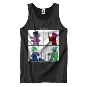 GORILLAZ DEMON DAYS BAND Men's Tank Top GORILLAZ DEMON DAYS BAND Men's Tank Top