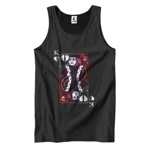 LOST GODS KING OF HEARTS PLAYING CARD Men's Tank Top