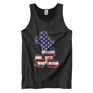 MICKEY MOUSE PATRIOTIC AMERICAN FLAG Men's Tank Top MICKEY MOUSE PATRIOTIC AMERICAN FLAG Men's Tank Top