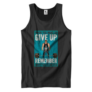 NEVER GIVE UP GYM Men's Tank Top