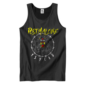 POST MALONE PSYCHO Men's Tank Top POST MALONE PSYCHO Men's Tank Top