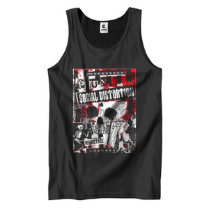 SOCIAL DISTORTION SKELLY SKULL BAND Men's Tank Top SOCIAL DISTORTION SKELLY SKULL BAND Men's Tank Top