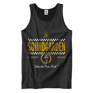 SOUNDGARDEN CHECKERS TAOUR 2013 Men's Tank Top