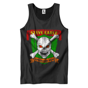 STEVE EARLE WOODEN LOGO NEW VERSION Men's Tank Top STEVE EARLE WOODEN LOGO NEW VERSION Men's Tank Top
