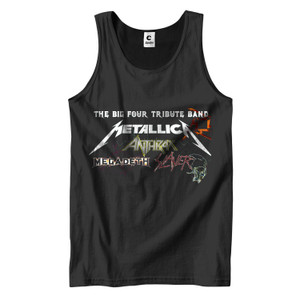 THE BIG 4 METAL METALLICA ANTHRAX SLAYER MEGADETH 1 Men's Tank Top