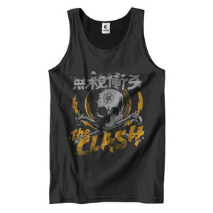 THE CLASH JAPANESE TOUR SKULL Men's Tank Top THE CLASH JAPANESE TOUR SKULL Men's Tank Top