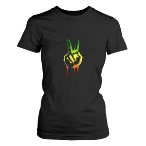 AFRICA POWER RASTA REGGAE MUSIC LOGO Women's T-Shirt AFRICA POWER RASTA REGGAE MUSIC LOGO Women's T-Shirt