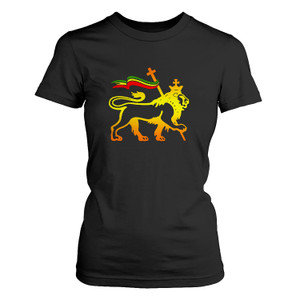 AFRICA RASTA STRONG LION RASTAFARIAN REGGAE Women's T-Shirt AFRICA RASTA STRONG LION RASTAFARIAN REGGAE Women's T-Shirt