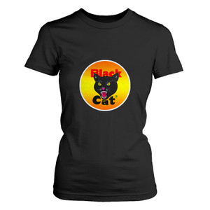 BLACK CAT LOGO FIREWORKS  Women's T-Shirt