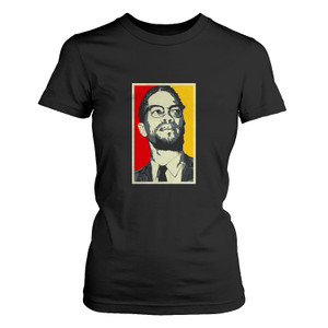BLACK PANTHER PARTY MALCOM FACE Women's T-Shirt BLACK PANTHER PARTY MALCOM FACE Women's T-Shirt
