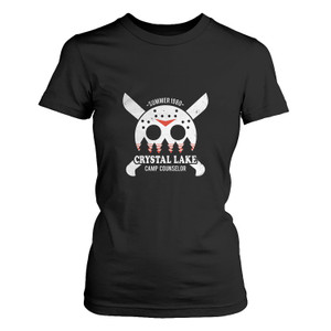CAMP CRYSTAL LAKE COUNSELOR FRIDAY THE 13TH Women's T-Shirt CAMP CRYSTAL LAKE COUNSELOR FRIDAY THE 13TH Women's T-Shirt