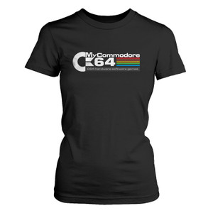 COMMODORE 64 COMMODORE 64 VIDEO GAME RETRO Women's T-Shirt COMMODORE 64 COMMODORE 64 VIDEO GAME RETRO Women's T-Shirt