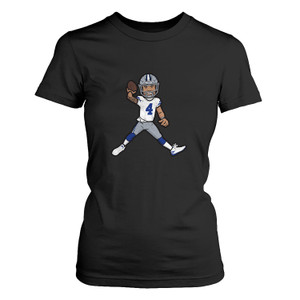 DALLAS COWBOYS DAK PRESCOTT Women's T-Shirt DALLAS COWBOYS DAK PRESCOTT Women's T-Shirt