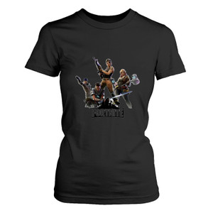 FORNITE GOLD LOGO 4-WHITE Women's T-Shirt FORNITE GOLD LOGO 4-WHITE Women's T-Shirt