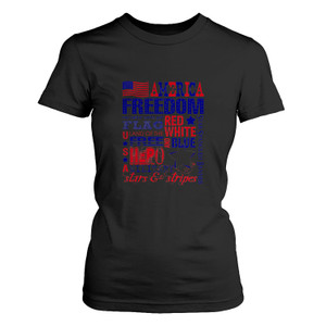 HOME OF THE FREE BECAUSE OF THE BRAVE PATRIOTIC SOLDIER Women's T-Shirt HOME OF THE FREE BECAUSE OF THE BRAVE PATRIOTIC SOLDIER Women's T-Shirt