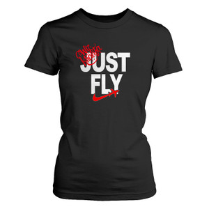 JUST FLY AVIATOR PILOT FUNNY JOKE Women's T-Shirt