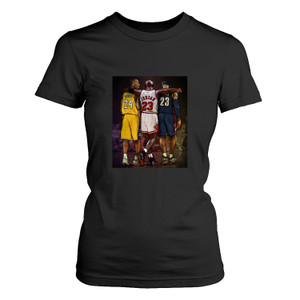 KOBE BRYANT MICHAEL JORDAN AND LEBRON JAMES Women's T-Shirt KOBE BRYANT MICHAEL JORDAN AND LEBRON JAMES Women's T-Shirt
