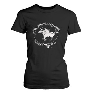 NEIL YOUNG AND CRAZY HORSE RAGGED Women's T-Shirt NEIL YOUNG AND CRAZY HORSE RAGGED Women's T-Shirt