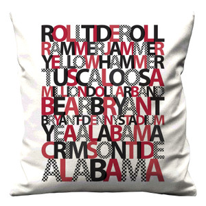 ALABAMA ROLL TIDE FOOTBALL Cushion Case Cover ALABAMA ROLL TIDE FOOTBALL Cushion Case Cover