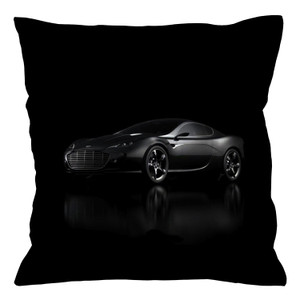 ASTON MARTIN BLACK CAR Cushion Case Cover
