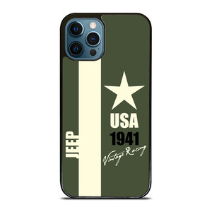 JEEP VINTAGE RACING USA iPhone 12 Pro Max Case JEEP VINTAGE RACING USA iPhone 12 Pro Max Case